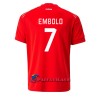 Virallinen Fanipaita Sveitsi Breel Embolo 7 Kotipelipaita MM-Kisat 2022 - Miesten